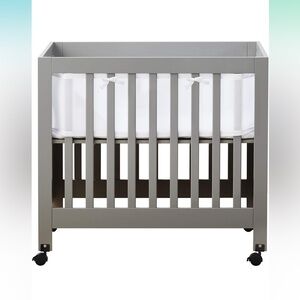 Breatheable Crib Liner for mini Crib